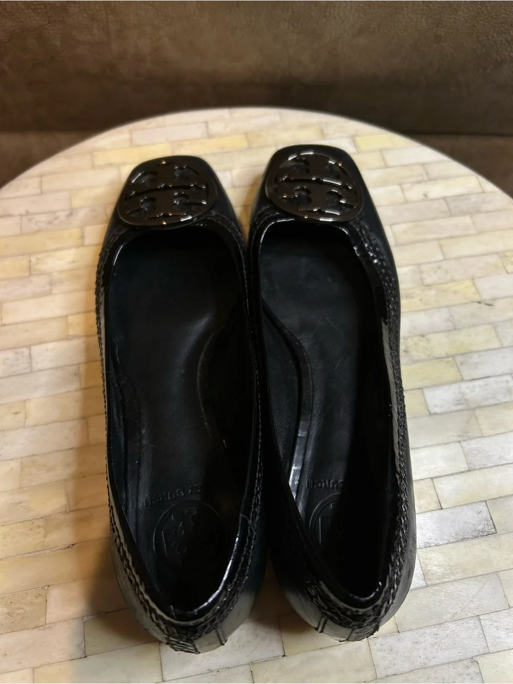 Tory Burch Thea black flats size 8.5